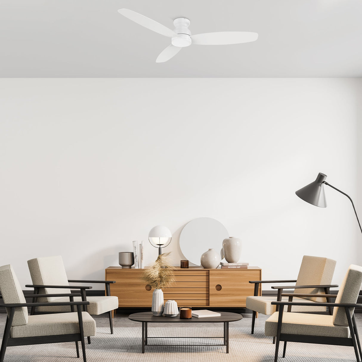 STANLEY 60 In 3 Blade Smart Ceiling Fan Without  LED  Lights With Remote