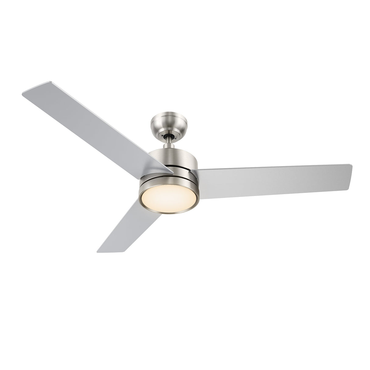 SANTANA 52 In 3 Blade Smart Ceiling Fan With Integrated LED Lights With Wall Control