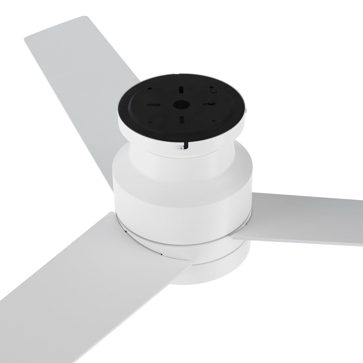 SANTANA 52 inch 3-Blade Flush Mount Ceiling Fan with LED light & Wall Control