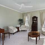 SANTANA 52 inch 3-Blade Flush Mount Ceiling Fan with LED light & Wall Control