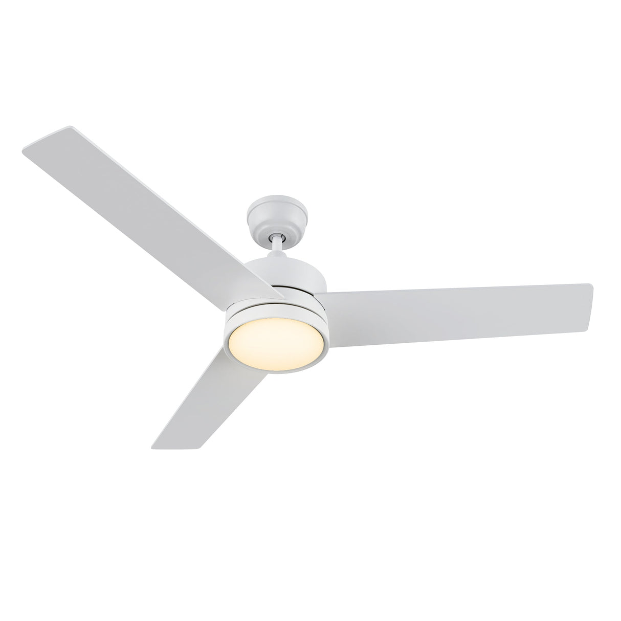 SANTANA 52 In 3 Blade Smart Ceiling Fan With Integrated LED Lights With Wall Control