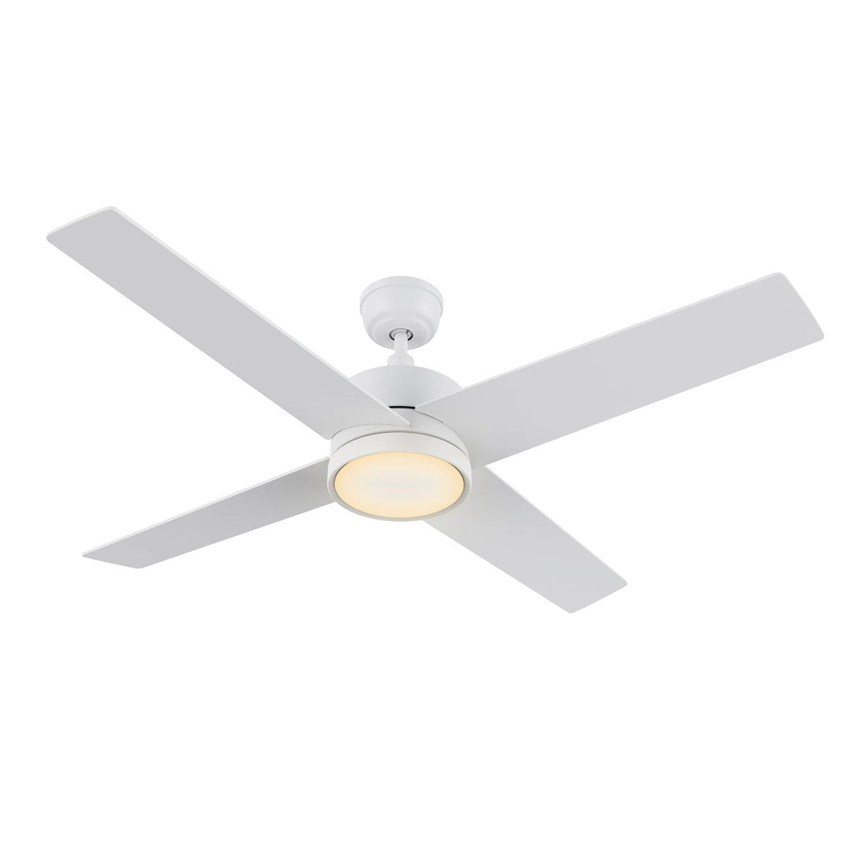 SANTANA 52 In 4 Blade Smart Ceiling Fan With Integrated LED Lights With Wall Control