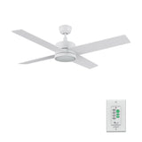 SANTANA 52 In 4 Blade Smart Ceiling Fan With Integrated LED Lights With Wall Control