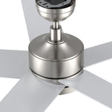 SANTANA 52 In 5 Blade Smart Ceiling Fan With Integrated LED Lights With Wall Control
