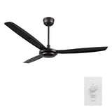 OBERON 56 In 3 Blade Smart Ceiling Fan Without  LED  Lights With Wall Control