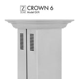 ZLINE Vented Crown Molding Profile 6 for Island Mount Range Hood (CM6V-GL9i)