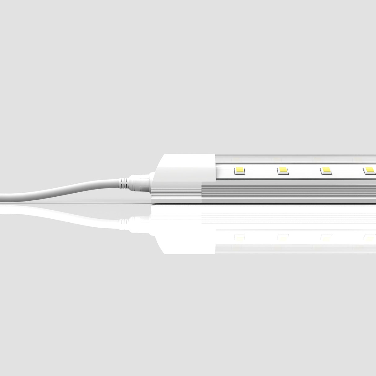 T8 LED Freezer/Cooler Tube - 6ft 40W 5000k - V Shape Clear 4800 Lumens - Rebate Eligible