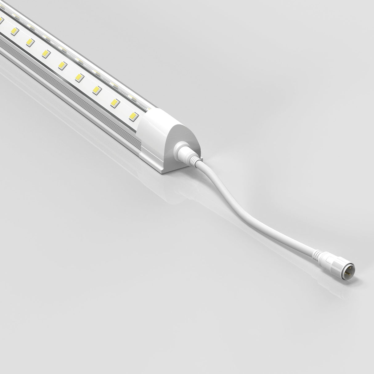 T8 LED Freezer/Cooler Tube - 6ft 40W 5000k - V Shape Clear 4800 Lumens - Rebate Eligible