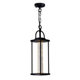 Greenwood LED Black Outdoor Pendant