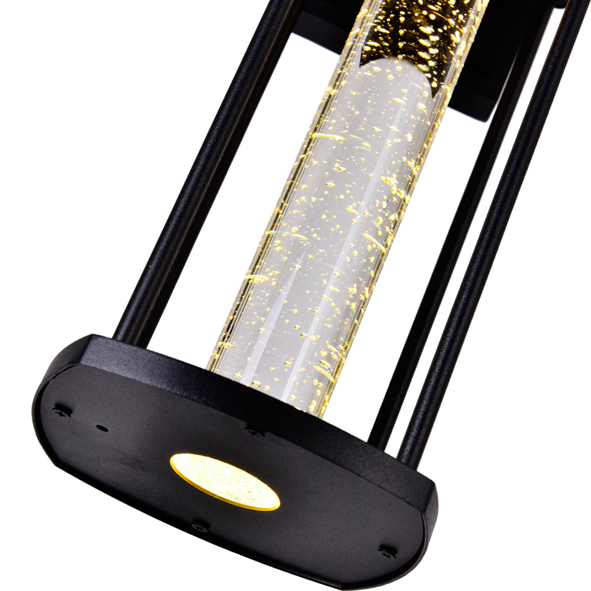 Greenwood LED Black Outdoor Wall Lantern 18 Inch