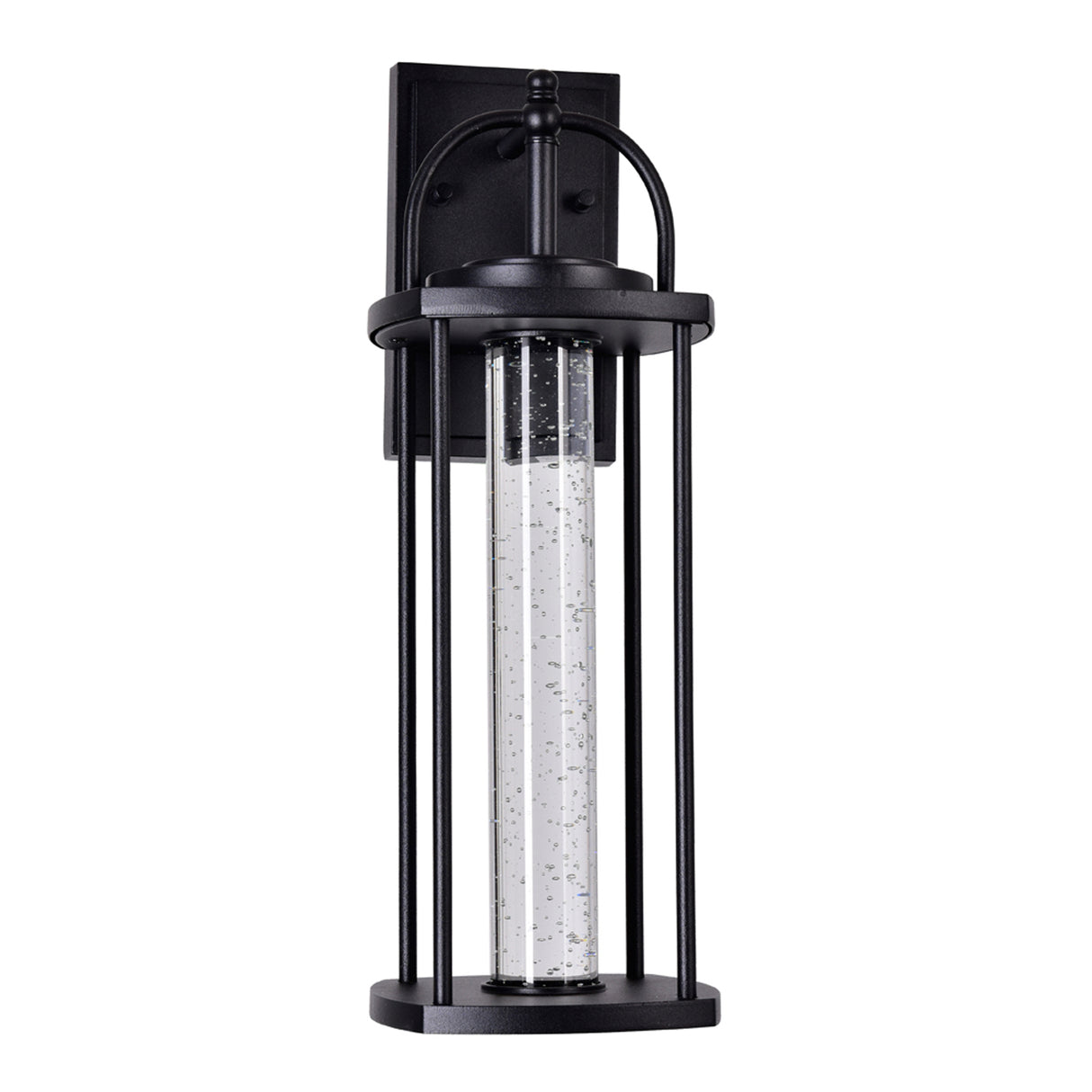 Greenwood LED Black Outdoor Wall Lantern 18 Inch