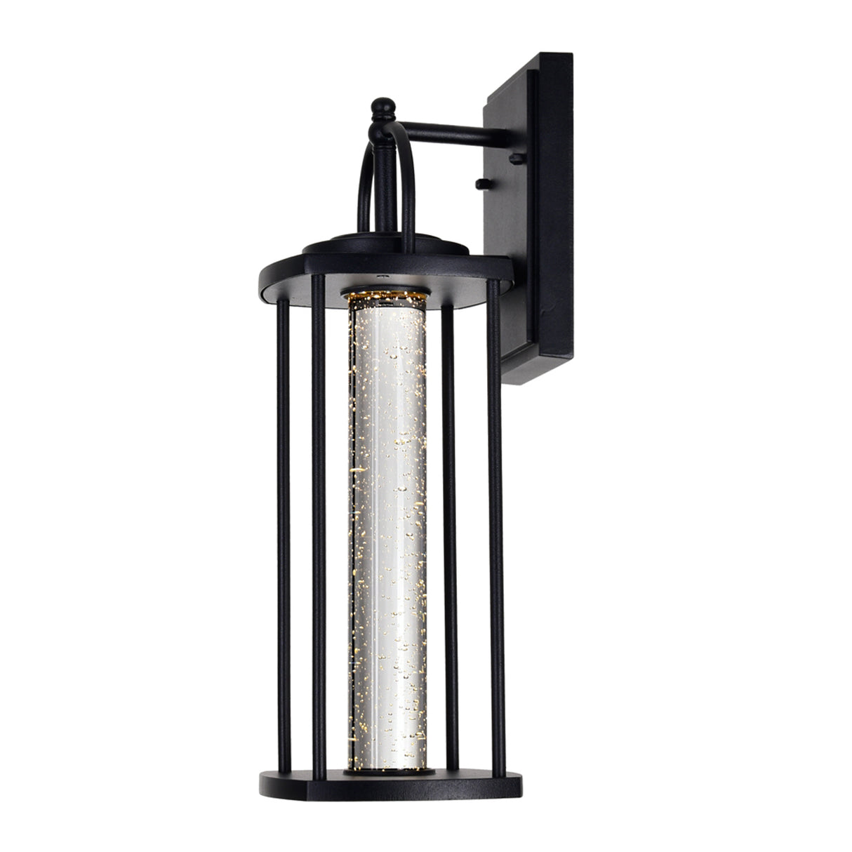 Greenwood LED Black Outdoor Wall Lantern 18 Inch