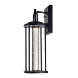 Greenwood LED Black Outdoor Wall Lantern 18 Inch