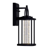 Greenwood LED Black Outdoor Wall Lantern 14 Inch