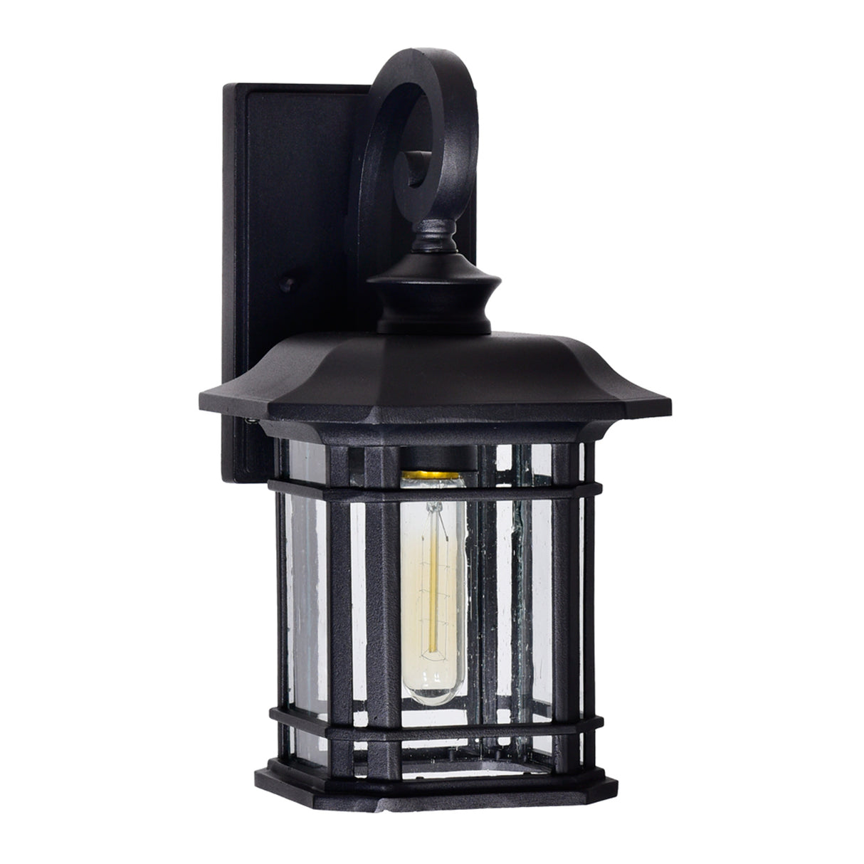 Blackburn 1 Light Black Outdoor Wall Lantern 13-inch