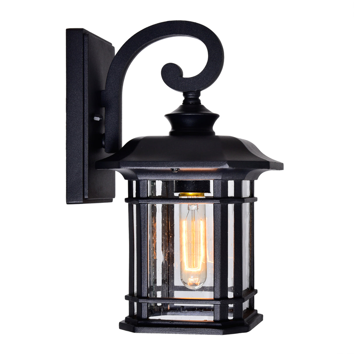 Blackburn 1 Light Black Outdoor Wall Lantern 13-inch