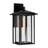 Crawford 1 Light 11in Black Outdoor Wall Light