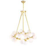 Arya 25 Light Satin Gold Chandelier