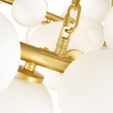 Arya 70 Light Satin Gold Chandelier