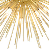 Savannah 6 Light 20in Gold Leaf Flush Mount