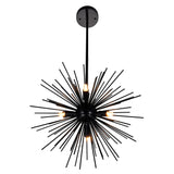 Savannah 6 Light 16in Black Chandelier