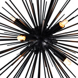 Savannah 6 Light 16in Black Chandelier