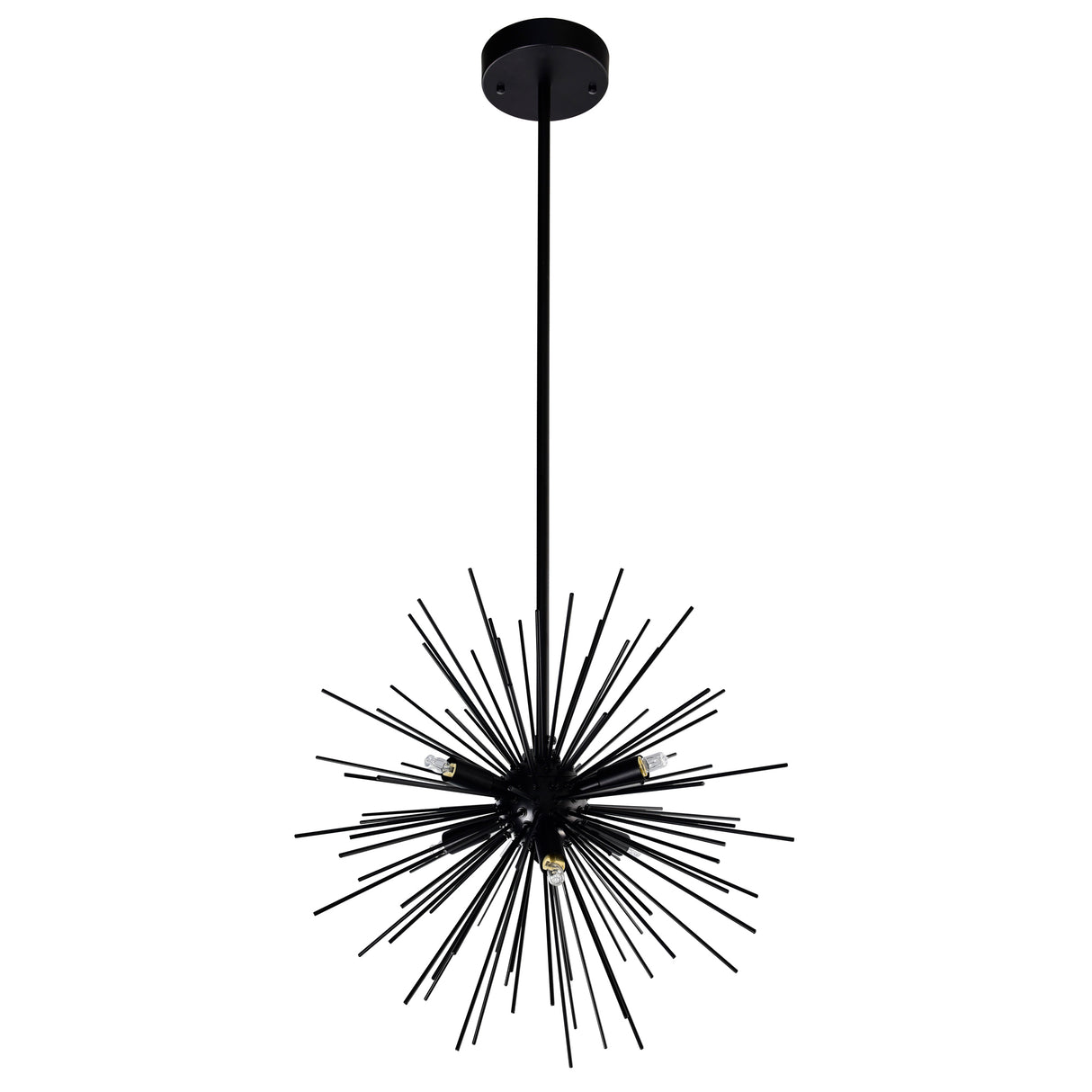 Savannah 6 Light 16in Black Chandelier