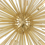 Savannah 9 Light 33in Gold Leaf Chandelier