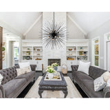 Savannah 14 Light 40in Black Chandelier