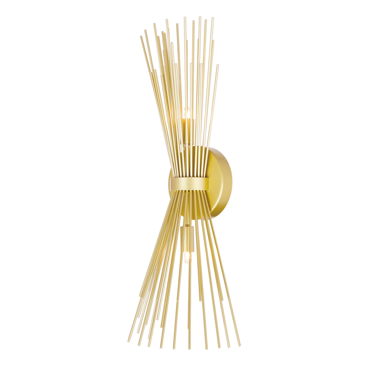 Savannah 2 Light 8in Gold Leaf Wall Sconce