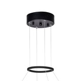 Rosalina Integrated LED 20in Matte Black Chandelier