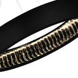 Rosalina Integrated LED 26in Matte Black Chandelier