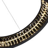 Rosalina Integrated LED 26in Matte Black Chandelier