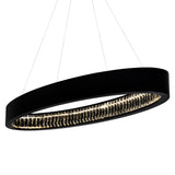 Rosalina Integrated LED 42in Matte Black Chandelier
