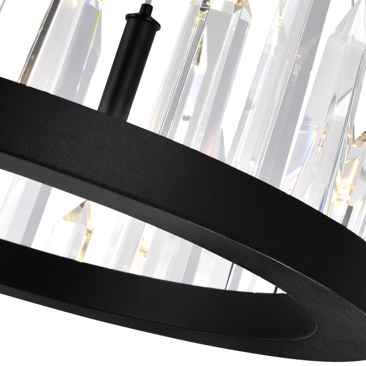 Juliette Integrated LED 32in Black Chandelier