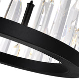 Juliette Integrated LED 32in Black Chandelier