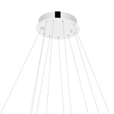 Madeline Integrated LED 2 Ring 32in Chrome Chandelier