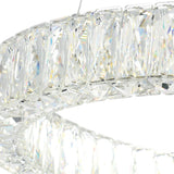 Madeline Integrated LED 3 Ring 32in Chrome Chandelier