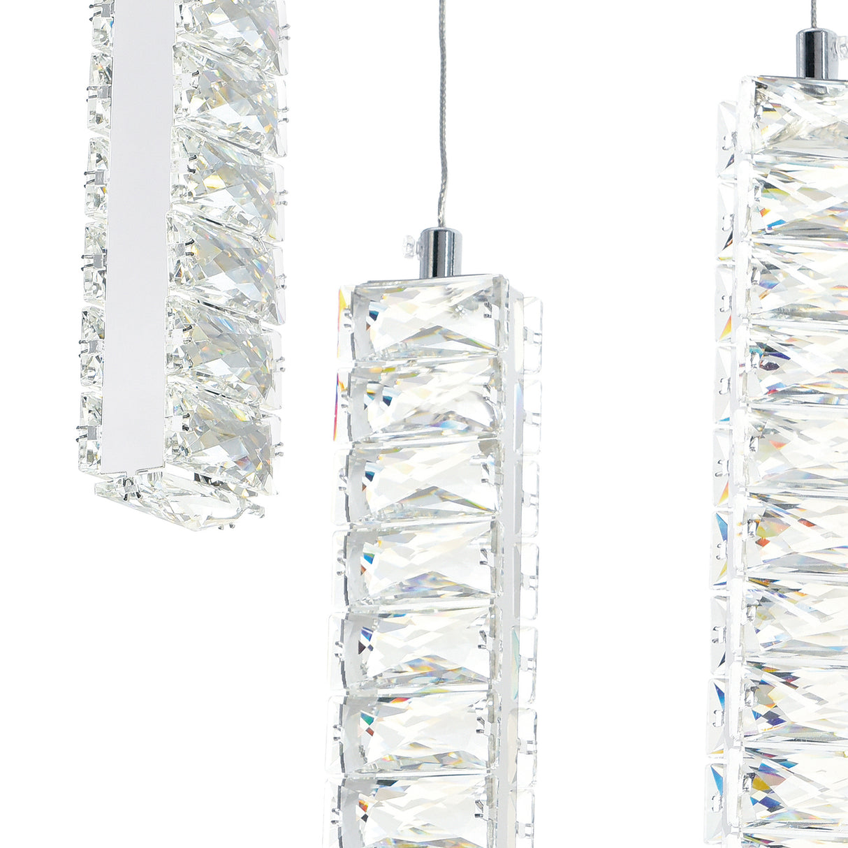 Celina Integrated LED 20in 19 Pendant Chrome Chandelier