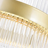 Genevieve Integrated LED 24in Medallion Gold Chandelier