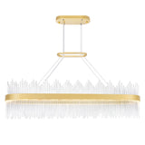 Genevieve Integrated LED 47in Medallion Gold Chandelier
