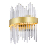 Genevieve LED Wall Sconce With Medallion Gold Finish
