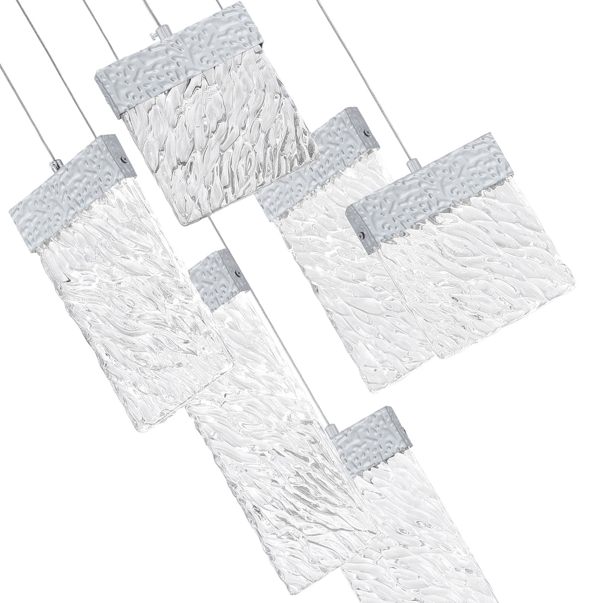 Carolina Integrated LED 16in Pewter Chandelier