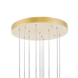 Carolina Integrated LED 20in Gold Leaf Chandelier