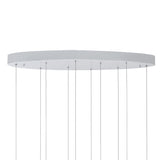 Carolina Integrated LED 40in Pewter Chandelier