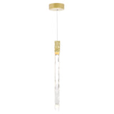 Carolina Integrated LED 5in Gold Leaf Pendant
