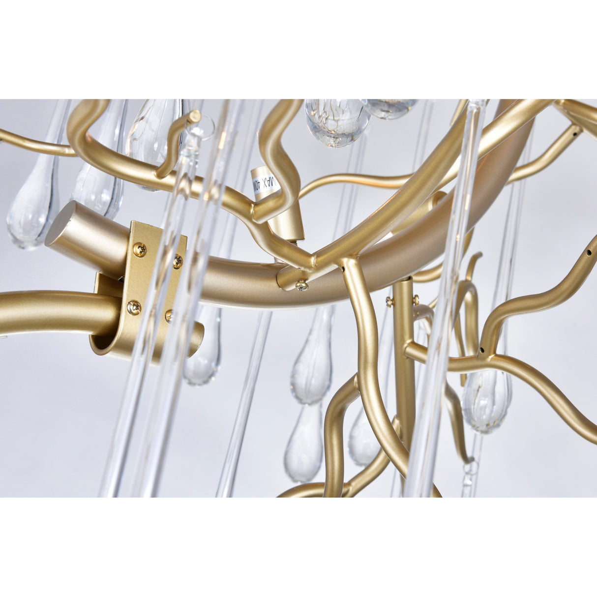 Anita 12 Light Gold Leaf Chandelier Light