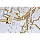 Anita 12 Light Gold Leaf Chandelier Light