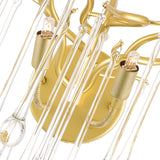 Anita 2 Light Gold Leaf Wall Sconce