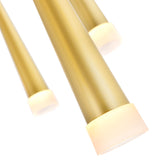 Andes LED Multi Light Pendant With Satin Gold Finish